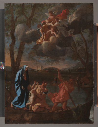 Powrót Świętej Rodziny do Nazaretu, ok. 1627 r. (olej na płótnie) autorstwa Nicolas Poussin