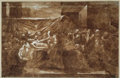 Ekstremalne namaszczenie. Rysunek Nicolasa Poussina autorstwa Nicolas Poussin