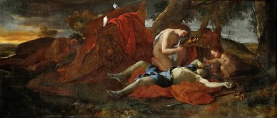 Wenus opłakuje Adonisa, 1626. autorstwa Nicolas Poussin