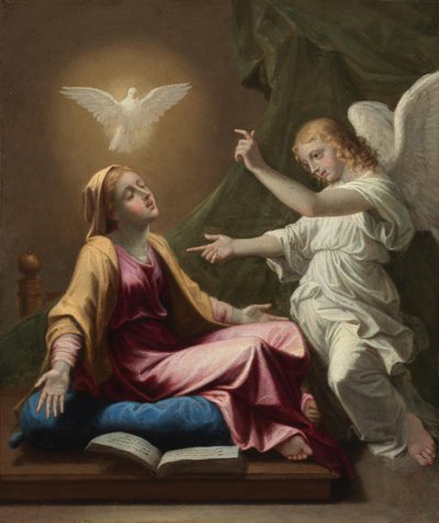 Zwiastowanie autorstwa Nicolas Poussin