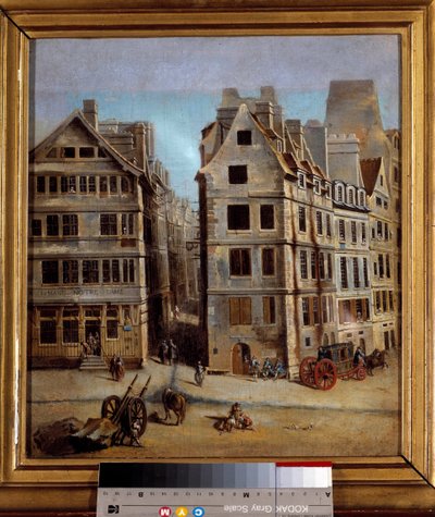 Kabaret Widok na aleję i działalność miasta w XVIII wieku. Obraz Nicolasa Jeana Baptiste Ragueneta (1715-1793) 1751. Muzeum Karnawału autorstwa Nicolas Raguenet