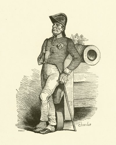 Emeryt (grafika) autorstwa Nicolas Toussaint (after) Charlet