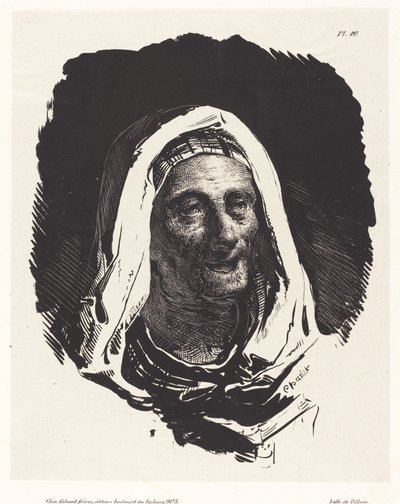 Głowa starej kobiety autorstwa Nicolas Toussaint Charlet