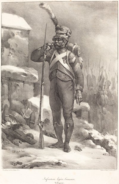 Francuska piechota lekka, Voltigeur autorstwa Nicolas Toussaint Charlet