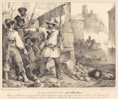 Przemówienie, 20 lipca 1830 r autorstwa Nicolas Toussaint Charlet