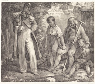 Jałmużna autorstwa Nicolas Toussaint Charlet