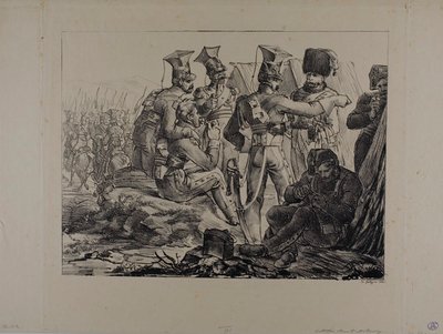 Ułani na biwaku autorstwa Nicolas Toussaint Charlet