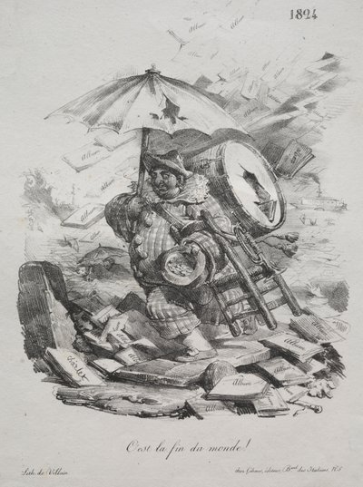 Szkice litograficzne: to koniec świata! (fronton) autorstwa Nicolas Toussaint Charlet