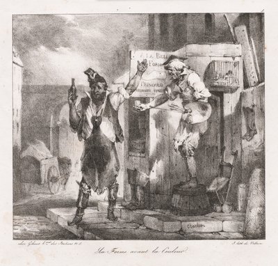 Szkice litograficzne Charlet: Forma przed kolorem , 1823. autorstwa Nicolas Toussaint Charlet