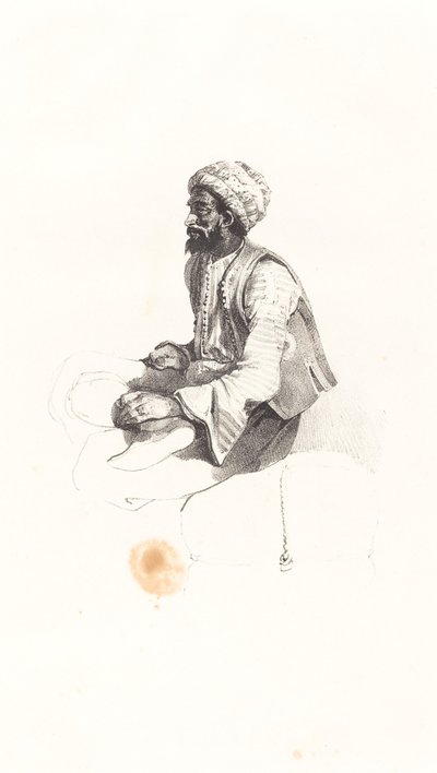 Siedzący Turk autorstwa Nicolas Toussaint Charlet