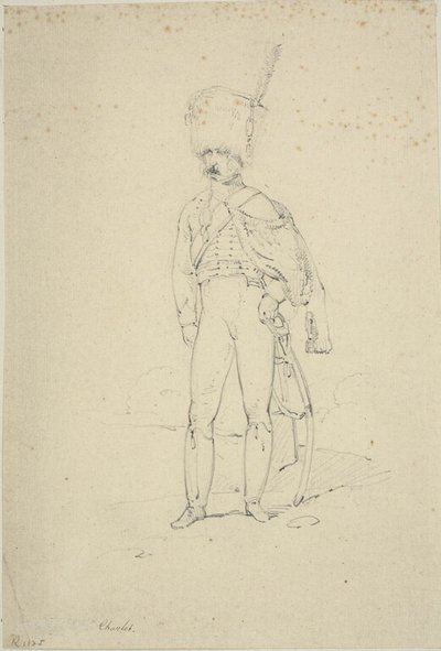 Stojący husarz autorstwa Nicolas Toussaint Charlet