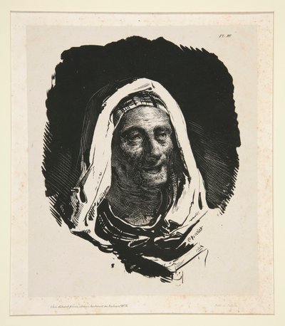 Głowa starej kobiety autorstwa Nicolas Toussaint Charlet