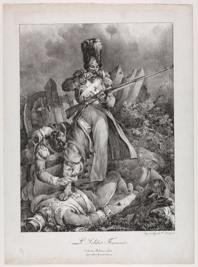 Żołnierz francuski Żołnierz francuski, 1818. autorstwa Nicolas Toussaint Charlet