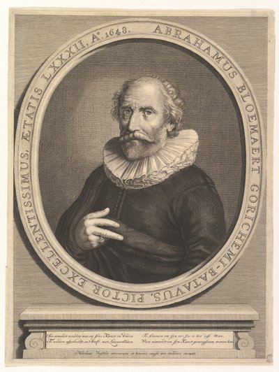 Portret Abrahama Bloemaerta, XVII wiek. autorstwa Nicolas Visscher