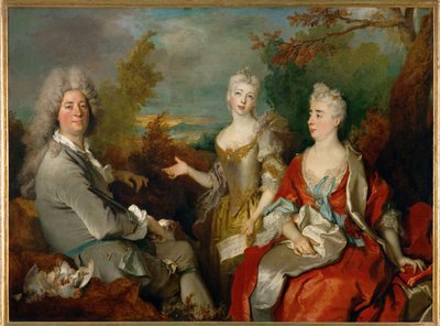 Portret rodzinny ... autorstwa Nicolas de (workshop) Largilliere