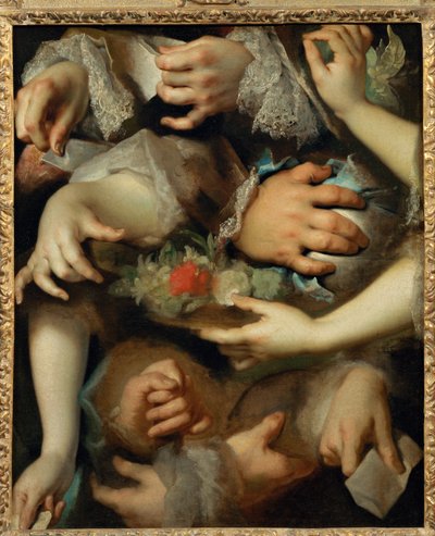 Studium dłoni ok. 1715 ... autorstwa Nicolas de (workshop) Largilliere