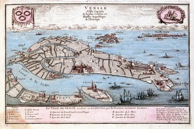 Mapa Wenecji. Mapa Le Fer autorstwa Nicolas de Fer