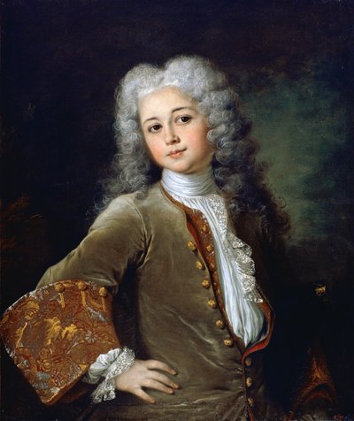 Portret młodego mężczyzny z peruką - Portret młodego mężczyzny z peruką - Obraz Nicolasa de Largilliere (1656-1746) - um 1700 - Olej na płótnie - 72,5 x 61 - Museu Nacional d