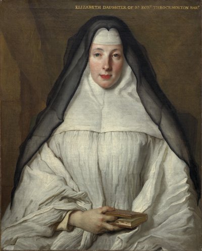 Elżbieta Throckmorton, Kanoniczka Zakonu Dames Augustyn Anglaises, 1729. autorstwa Nicolas de Largillière