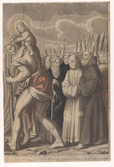 Triumfalna procesja Chrystusa z postaciami ze Starego i Nowego Testamentu Triumf Jezusa Chrystusa (tytuł na obiekcie) autorstwa Nicolas de Larmessin (I)