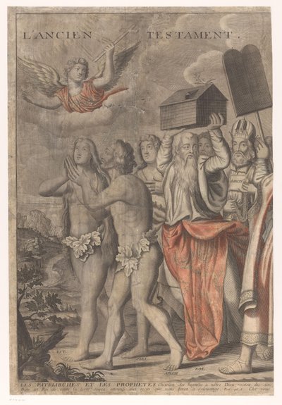 Triumfalna procesja Chrystusa z postaciami ze Starego i Nowego Testamentu (część pierwsza) Triumf Jezusa Chrystusa (tytuł na obiekcie) autorstwa Nicolas de Larmessin (I)