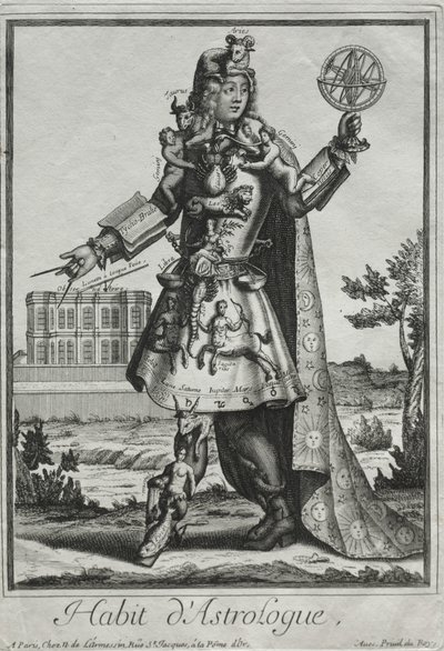 Fantazyjne kostiumy: kostium astrologa autorstwa Nicolas de Larmessin II