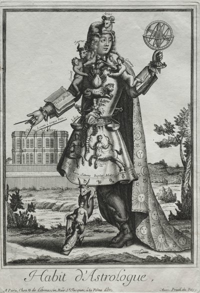 Kostiumy fantazyjne: Kostium astrologa, ok. 1930 r. 1690. autorstwa Nicolas de Larmessin II