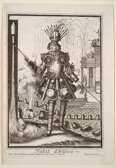 Fantazyjne kostiumy: Kostium twórcy fajerwerków autorstwa Nicolas de Larmessin II