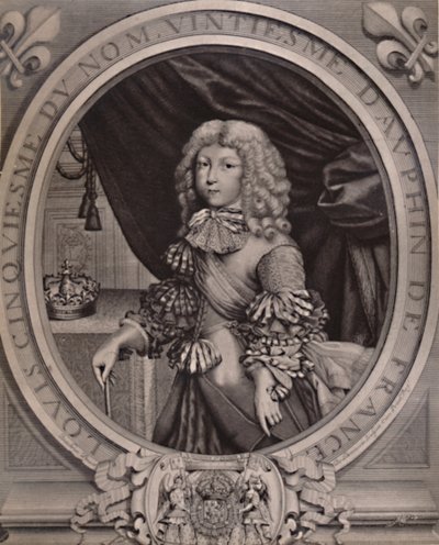 Ludwik francuski, Wielki Delfin, jako dziecko XVII wiek 1894 autorstwa Nicolas de Larmessin II