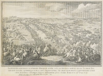 Bitwa pod Połtawą 27 czerwca 1709 r. autorstwa Nicolas de Larmessin II