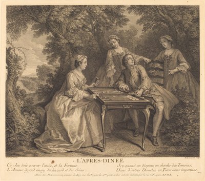 Po kolacji autorstwa Nicolas de Larmessin IV after Nicolas Lancret