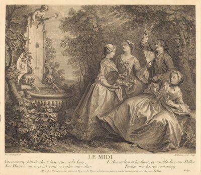 Południe autorstwa Nicolas de Larmessin IV after Nicolas Lancret