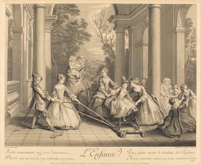 Dzieciństwo autorstwa Nicolas de Larmessin IV after Nicolas Lancret