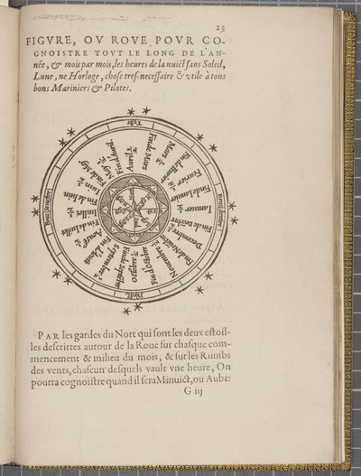 Fol 23 recto, Nawigacja króla Jakuba V, Okrągła Szkocja, Orkady i Hebrydy lub Wyspy Zachodnie: pod przewodnictwem tego doskonałego pilota Alexandra Lindsaya autorstwa Nicolas de Nicolay