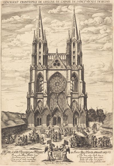 Fasada opactwa S. Nicaise de Reims autorstwa Nicolas de Son