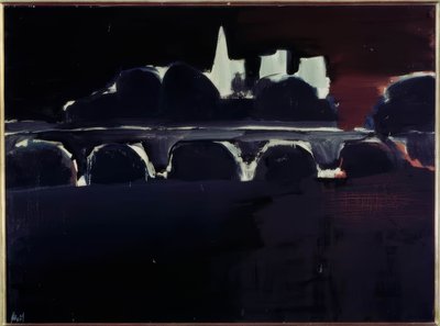 Ansicht von Paris bei Nacht von Nicolas de Staël