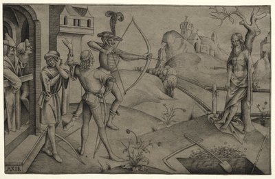Synowie króla strzelają do ciała zmarłego ojca autorstwa Nicolaus Alexander Mair von Landshut