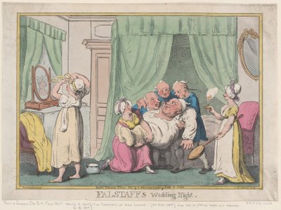 Noc poślubna Falstaffa, październik 1807, październik 1807. autorstwa Nicolaus Heideloff