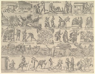 Świat wywrócony do góry nogami Świat wywrócony do góry nogami, 1552-79. autorstwa Nicolo Nelli