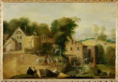 Le vannage du grain - Oddzielanie pszenicy od plew ... autorstwa Nicolò dell