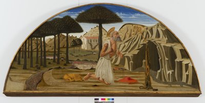 Święty Hieronim na pustyni, 1450-80 autorstwa Nicolo di Maestro Antonio dAncona