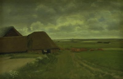 W cegielni w Zachodniej Jutlandii. Szara pogoda autorstwa Niels Jakob Jakobsen Bjerre