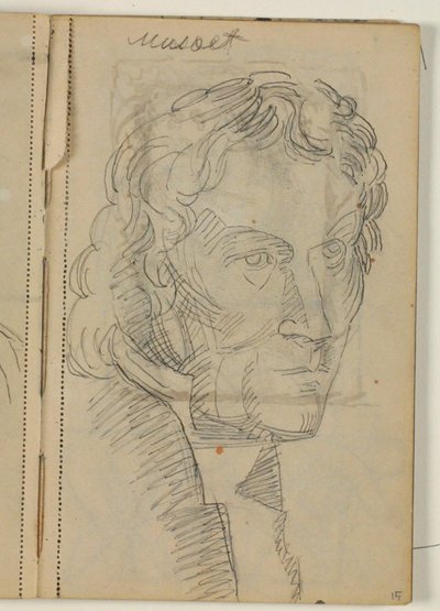 Studium Thorvaldsena po obrazie Eckersberga (1814) autorstwa Niels Larsen Stevns