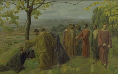 Niewidomy przy drodze błaga Jezusa, aby okazał miłosierdzie autorstwa Niels Larsen Stevns
