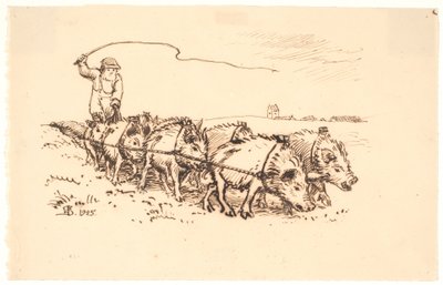 Pługi Blære Bonde autorstwa Niels Skovgaard