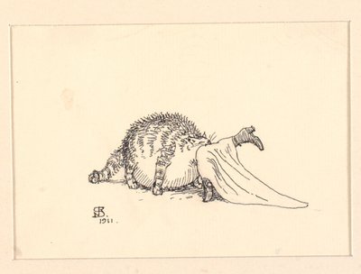 Ilustracja do Grubego Kota autorstwa Niels Skovgaard