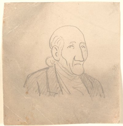 Karykaturalny portret starca autorstwa Niels Skovgaard