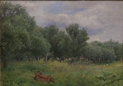 Wierzby na łące pod Nysø autorstwa Niels Skovgaard