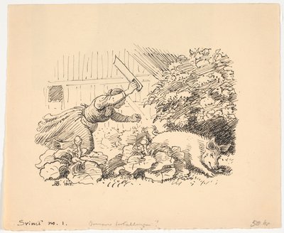 Świnia autorstwa Niels Skovgaard