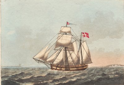 Duńska wichura, do zobaczenia pod zawietrzną, z bocznym wiatrem autorstwa Niels Truslew
